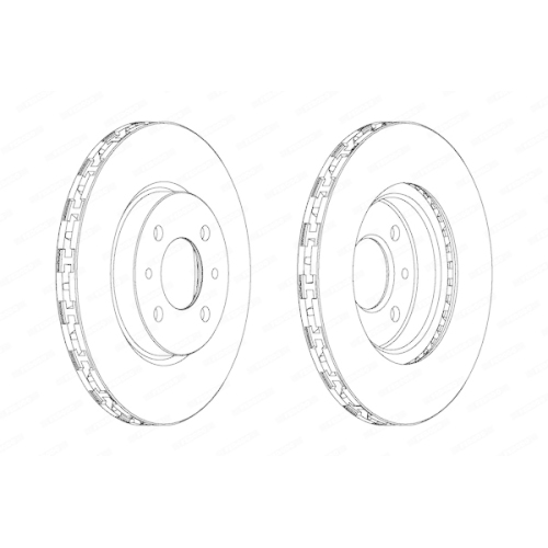 2 Bremsscheibe FERODO DDF762 PREMIER f&uuml;r ALFA ROMEO Citro&euml;n FIAT LANCIA PEUGE