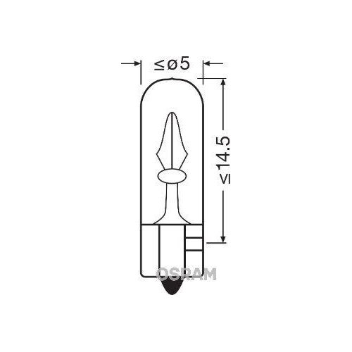 Gl&uuml;hlampe Handschuhfachleuchte Ams-osram 2722 Original f&uuml;r