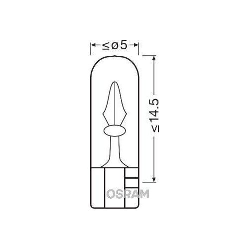 Gl&uuml;hlampe Instrumentenbeleuchtung Ams-osram 2741 Original f&uuml;r
