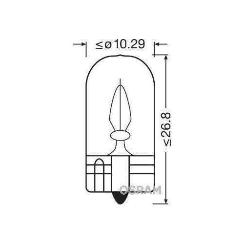 Gl&uuml;hlampe Blinkleuchte Ams-osram 2821 Original f&uuml;r Seitlicher Einbau