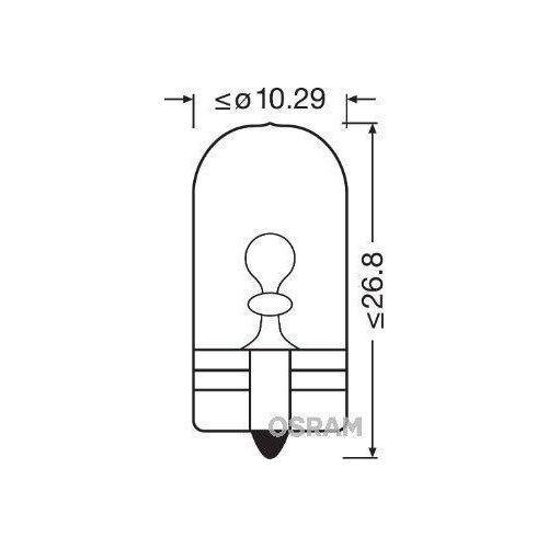 Bulb Direction Indicator Ams-osram 2825 Original for Front Rear