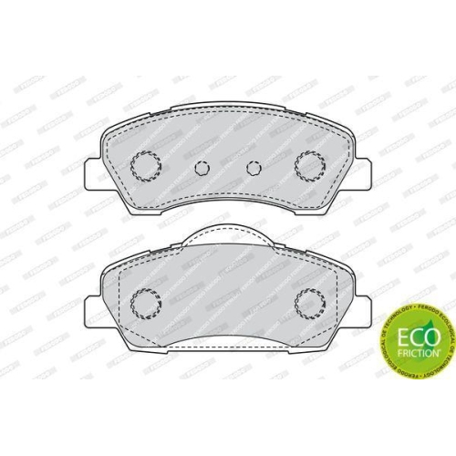 Bremsbelagsatz Scheibenbremse Ferodo fdb4491 Premier Eco Friction f&uuml;r Citro&euml;n