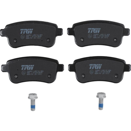 Brake Pad Set Disc Brake Trw GDB1791 Cotec for Renault Rear Axle