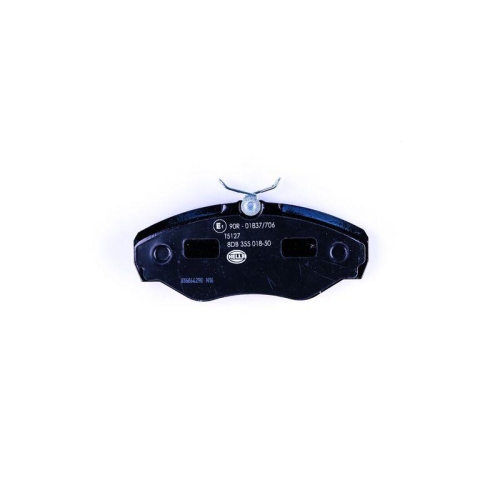 Bremsbelagsatz Scheibenbremse Hella 8DB 355 018-501 f&uuml;r Renault Vorderachse