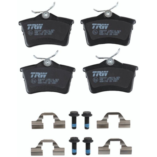 Bremsbelagsatz Scheibenbremse Trw GDB1799 Cotec f&uuml;r Citro&euml;n Peugeot Hinterachse