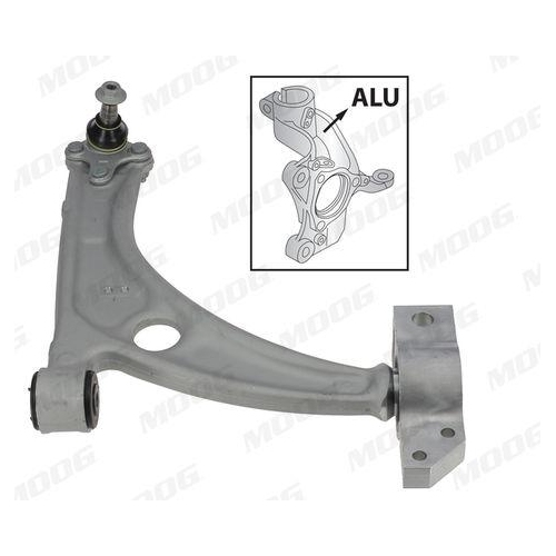Lenker Radaufh&auml;ngung Moog VO-WP-5009 f&uuml;r Audi Seat Skoda VW Vorderachse Rechts