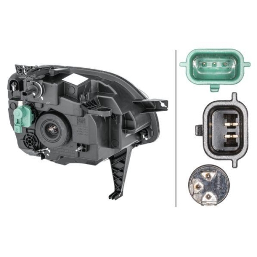 Hauptscheinwerfer Hella 1ED 011 561-011 für Renault Links