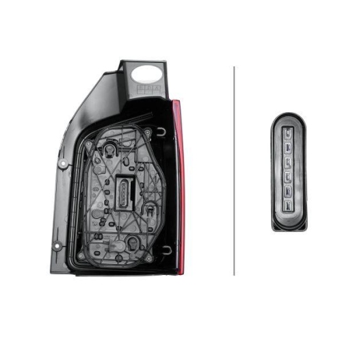 Heckleuchte Hella 2SK 012 338-031 f&uuml;r VW Links F&uuml;r Fahrzeuge Mit Heckt&uuml;ren