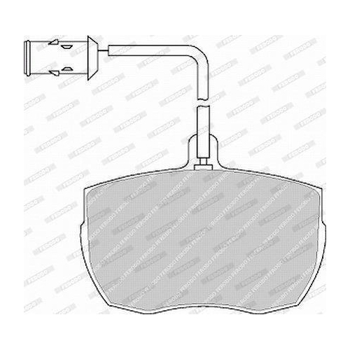 Bremsbelagsatz Scheibenbremse Ferodo FVR656 Premier Eco Friction f&uuml;r Iveco