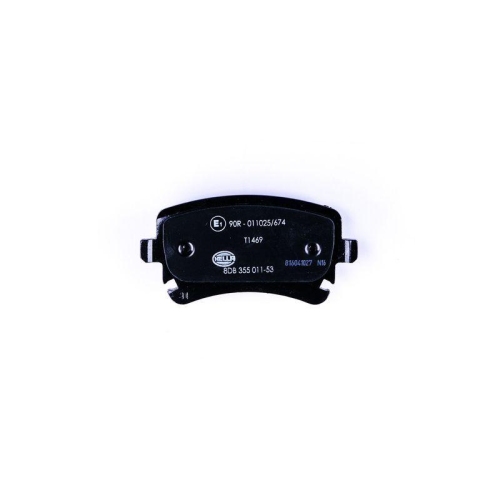 Bremsbelagsatz Scheibenbremse Hella 8DB 355 011-531 f&uuml;r Audi Seat Skoda VW