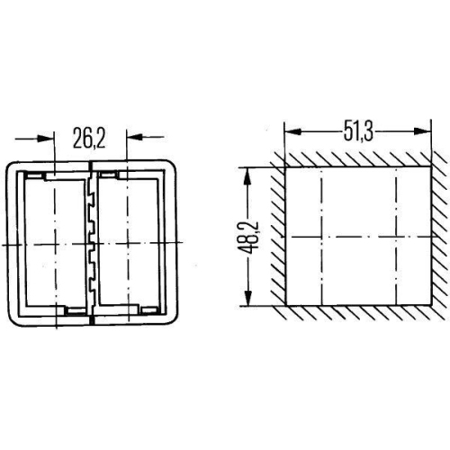 Schalteraufnahme Hella 8HG 716 735-001 für Aebi Audi Auwärter Iveco Toyota Volvo