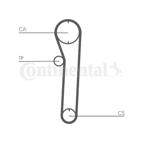 Zahnriemen Continental Ctam CT680 f&uuml;r Bedford Daihatsu Subaru Suzuki Toyota