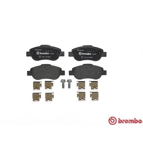 Bremsbelagsatz Scheibenbremse Brembo P23097 Prime Line f&uuml;r Fiat Vorderachse