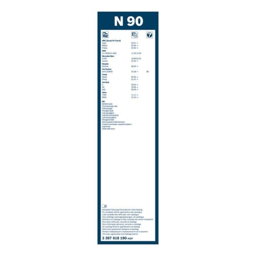 Wischblatt Bosch 3397018190 Twin für Daf Man Mercedes Benz Mercedes Benz Volvo