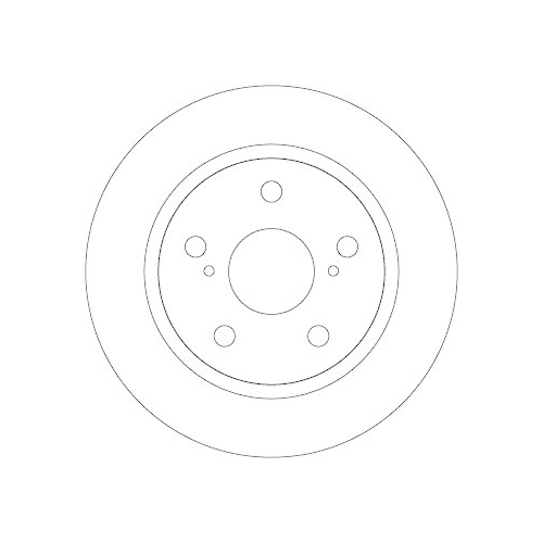 Bremsscheibe Trw DF4830 f&uuml;r Toyota Hinterachse