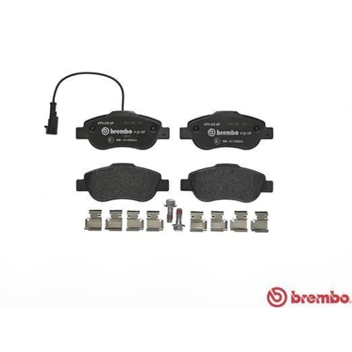 Bremsbelagsatz Scheibenbremse Brembo P23107 Prime Line f&uuml;r Fiat Ford Vorderachse