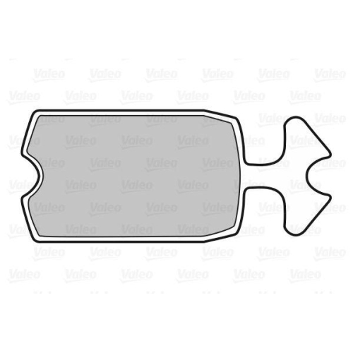 Bremsbelagsatz Scheibenbremse Valeo 598144 für Citroën Vorderachse