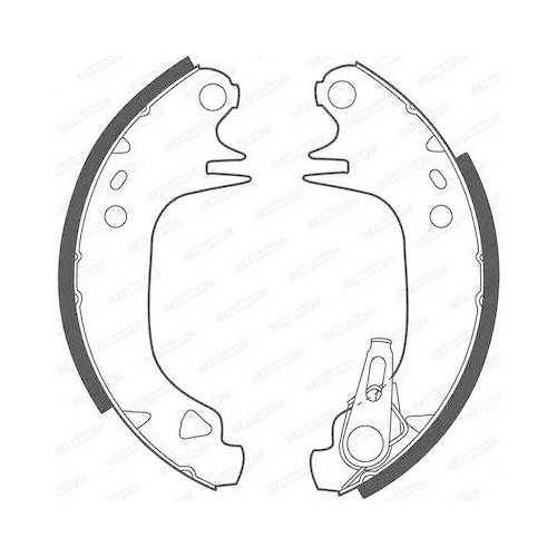 Bremsbackensatz Ferodo FSB188 Premier für Citroën Peugeot Hinterachse