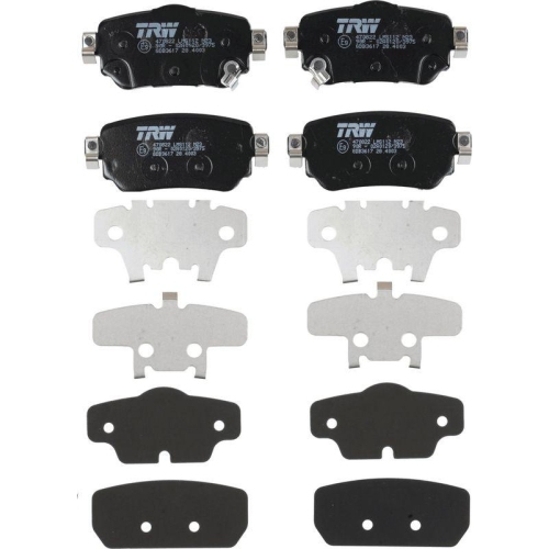 Bremsbelagsatz Scheibenbremse Trw GDB3617 f&uuml;r Nissan Renault Hinterachse