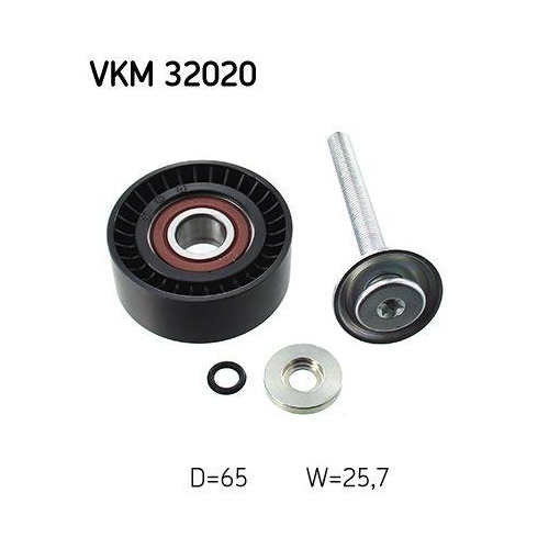 Umlenk /f&uuml;hrungsrolle Keilrippenriemen Skf VKM 32020 f&uuml;r Alfa Romeo Citro&euml;n Fiat
