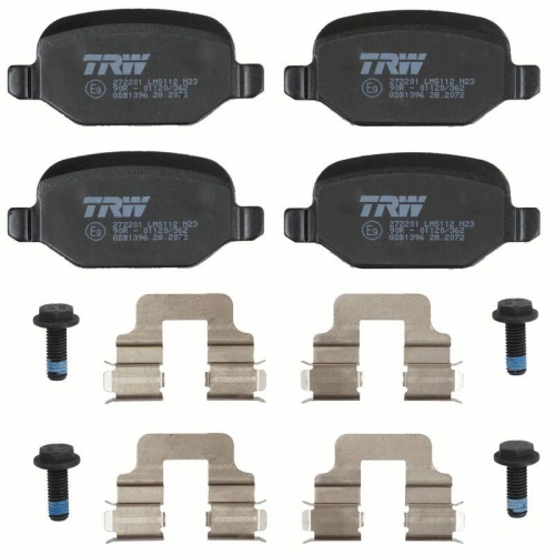 Bremsbelagsatz Scheibenbremse Trw GDB1396 Cotec f&uuml;r Alfa Romeo Fiat Lancia