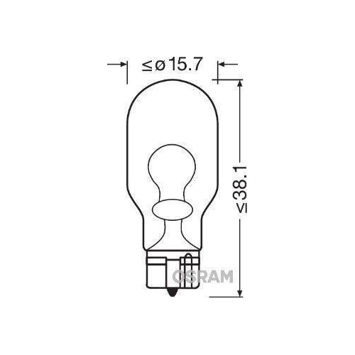 Bulb Direction Indicator Ams-osram 921 Original for Bumper Exterior Mirror Front
