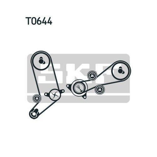 Wasserpumpe + Zahnriemensatz Skf VKMC 01270 f&uuml;r Audi Seat Skoda Volvo VW
