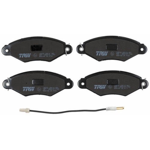 Brake Pad Set Disc Brake Trw GDB1402 Cotec for Nissan Renault Front Axle