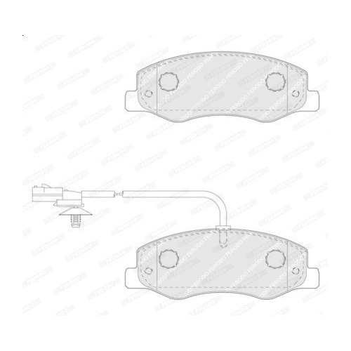 Bremsbelagsatz Scheibenbremse Ferodo FVR4349 Premier Eco Friction für Nissan