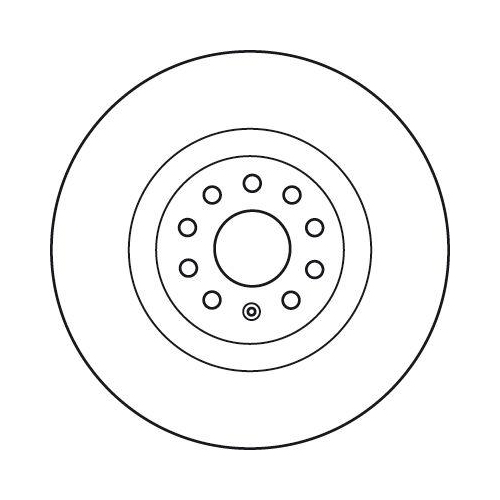 Bremsscheibe Trw DF6133S Trw Single f&uuml;r Seat Skoda VW Cupra Audi Vorderachse