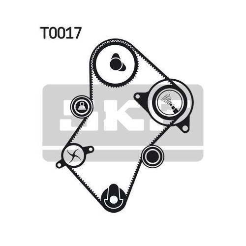 Water Pump & Timing Belt Kit Skf VKMC 03244 for Citro&euml;n Fiat Lancia Peugeot