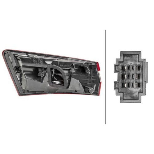 Heckleuchte Hella 2SK 354 832-081 f&uuml;r Skoda Rechts