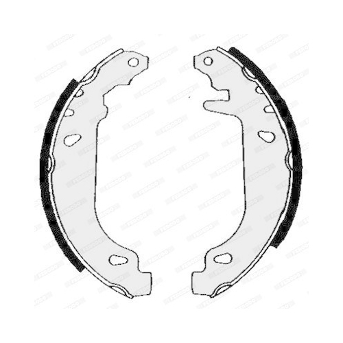 Bremsbackensatz Ferodo FSB243 Premier f&uuml;r Renault Hinterachse