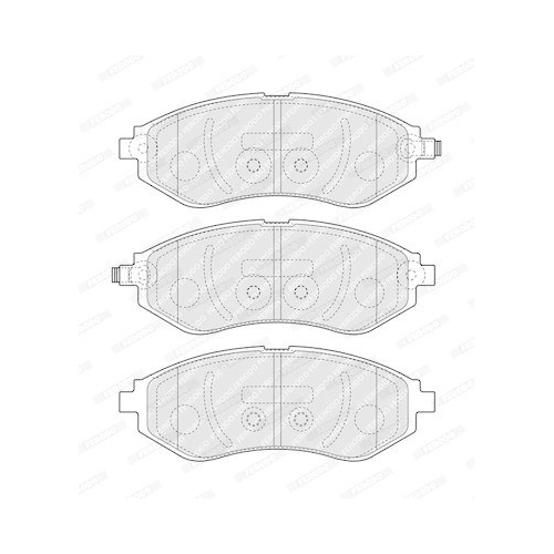 Bremsbelagsatz Scheibenbremse Ferodo FDB4971 Premier Eco Friction f&uuml;r Chevrolet