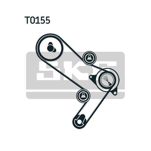 Zahnriemensatz Skf VKMA 02386 f&uuml;r Alfa Romeo Citro&euml;n Fiat Iveco Opel Peugeot