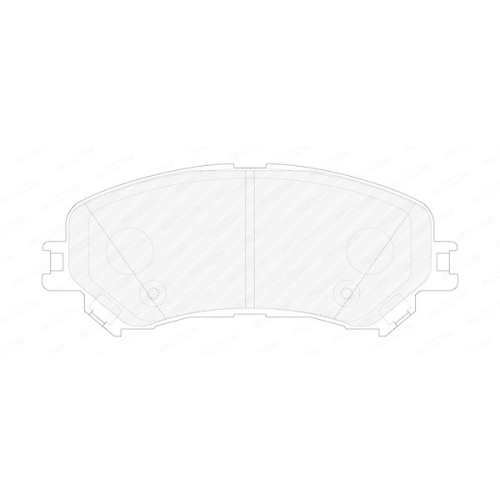 Bremsbelagsatz Scheibenbremse Ferodo FDB4869 Premier Eco Friction für Renault