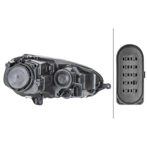 Hauptscheinwerfer Hella 1EG 247 007-581 f&uuml;r VW Rechts