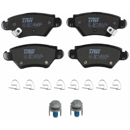 Bremsbelagsatz Scheibenbremse Trw GDB1471 Cotec f&uuml;r Vauxhall Chevrolet Opel