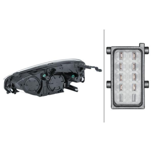 Hauptscheinwerfer Hella 1EH 354 811-021 f&uuml;r Opel Rechts