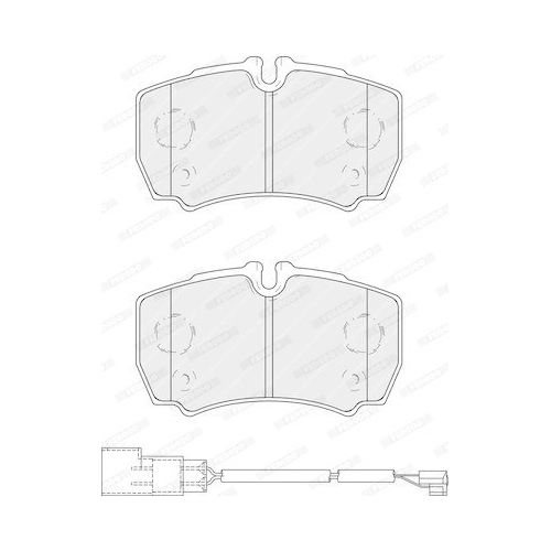 Bremsbelagsatz Scheibenbremse Ferodo FVR4251 Premier f&uuml;r Ford Hinterachse