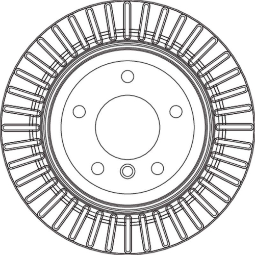 Brake Disc Trw DF4802 for Bmw Rear Axle For Vehicles With Active Steering
