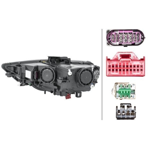 Hauptscheinwerfer Hella 1EL 010 740-581 f&uuml;r Audi VW Audi (faw) Rechts