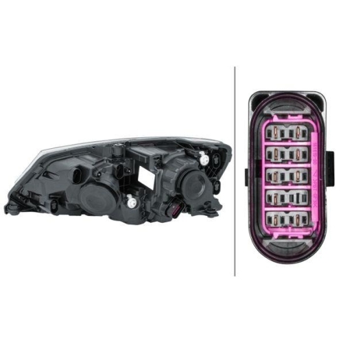 Hauptscheinwerfer Hella 1EL 011 824-221 f&uuml;r Skoda Rechts