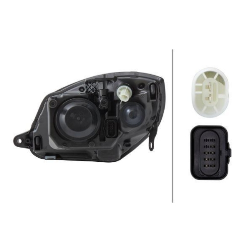 Hauptscheinwerfer Hella 1EL 247 025-261 f&uuml;r Skoda VW Rechts