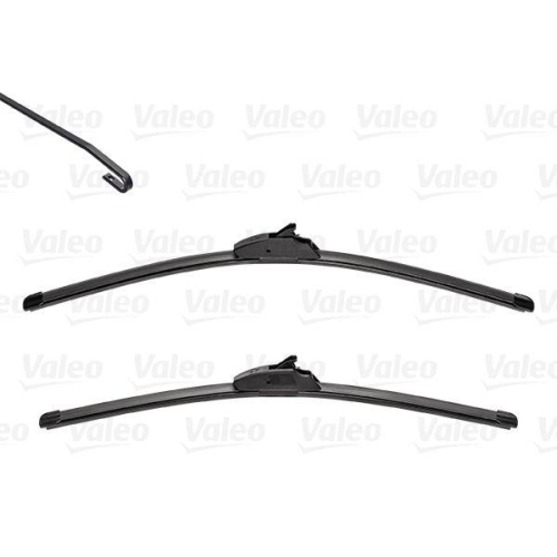 Wiper Blade Valeo 577980 Silencio Flat Blade Set for Nissan Peugeot
