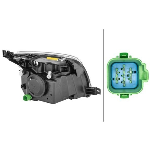 Hauptscheinwerfer Hella 1ED 246 044-211 f&uuml;r Ford Links