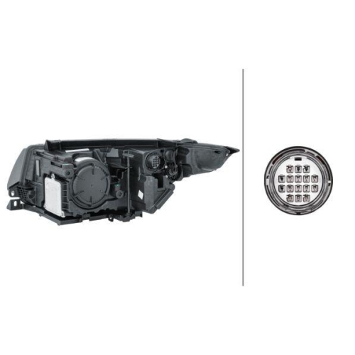 Hauptscheinwerfer Hella 1EL 354 806-021 f&uuml;r Ford Land Rover Rechts