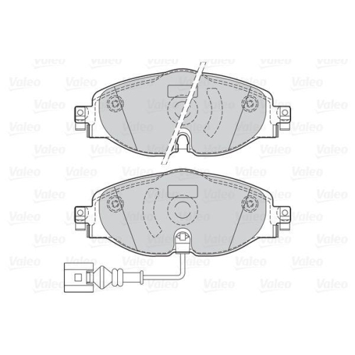 Bremsbelagsatz Scheibenbremse Valeo 302145 First f&uuml;r Audi Seat Skoda VW Vw (svw)
