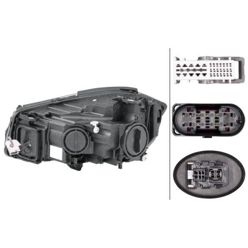 Hauptscheinwerfer Hella 1EX 010 818-361 f&uuml;r Mercedes Benz Mercedes Benz Rechts