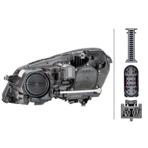 Hauptscheinwerfer Hella 1EX 011 066-621 für Mercedes Benz Mercedes Benz Rechts